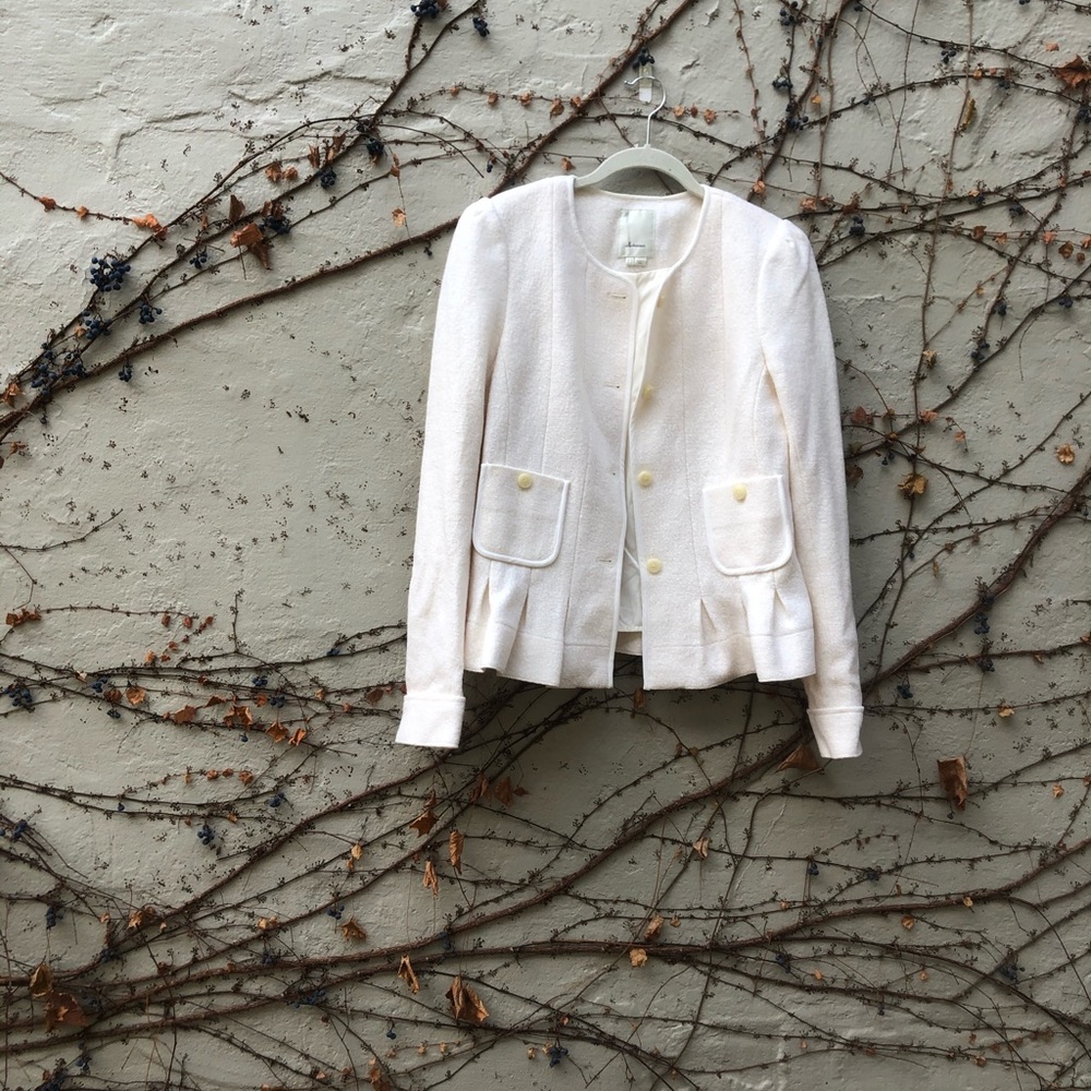 Anthropologie Cream Blazer